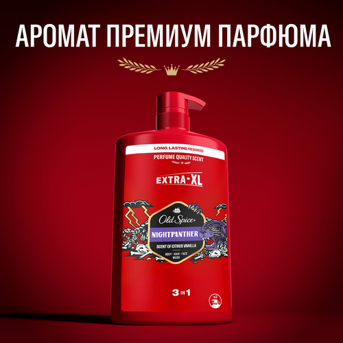 Гель для душа+Шампунь OLD SPICE Nightpanther, 1000мл, фото