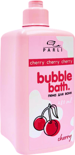 Пена для ванн PARLI COSMETICS Bubble bath Cherry, 480мл, вид