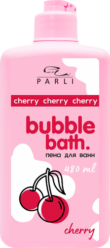 Пена для ванн PARLI COSMETICS Bubble bath Cherry, 480мл, изображение