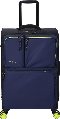 Чемодан ECIPPO р. M 2,8кг, синий, Арт. N1677, крупный план