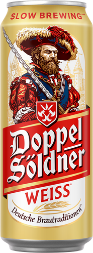 Пиво светлое DOPPELSOLDNER Weiss пшеничное нефильтрованное пастеризованное неосветленное, 0.45л, изображение