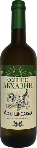 Вино СОЛНЦЕ АБХАЗИИ белое полусладкое, 0.75л, картинка