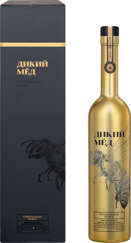 Водка ДИКИЙ МЁД Премиальная Золотая Башспирт 40%, п/у/без п/у, 0.7л
