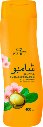 Шампунь для волос PARLI COSMETICS Exotic spa с маслом макадамии, 400мл, фотография
