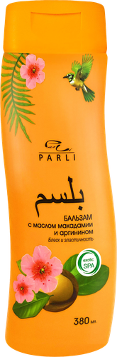 Бальзам для волос PARLI COSMETICS Exotic spa с маслом макадамии, 380мл, фотография