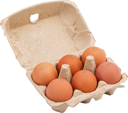 Яйцо куриное Фермерское С1 ЛЕНТА FRESH, 6шт, фото