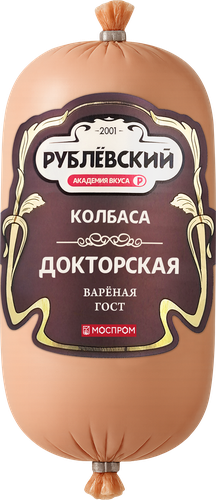 Колбаса вареная РУБЛЁВСКИЙ Докторская, 400г, детальное фото