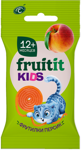 Пастилки FRUIT IT KIDS Фрутилки Персик, с 12 месяцев, 15г, детальное фото