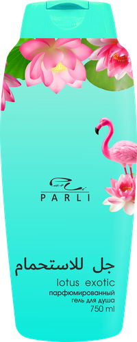 Гель для душа PARLI COSMETICS Exotic Lotus, 750мл, крупный план