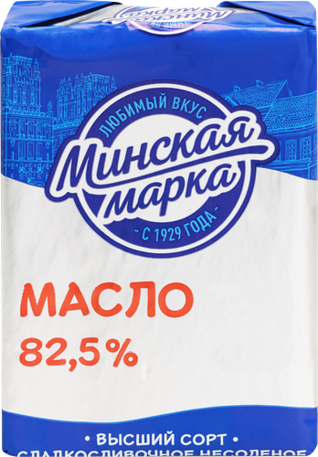 Масло сливочное МИНСКАЯ МАРКА 82,5%, без змж, 180г, детальное фото