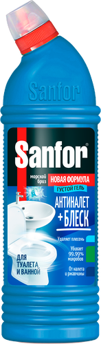Гель для туалета и ванной SANFOR Морской бриз, 750г, фото