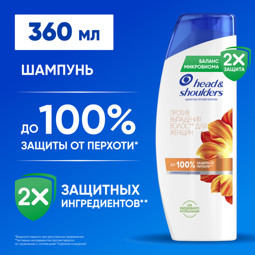 Шампунь HEAD&SHOULDERS Против выпадения волос, 360мл, детальное фото