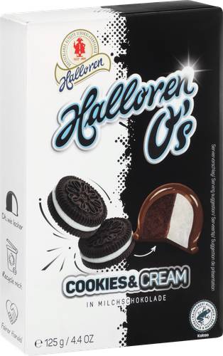 Конфеты шоколадные HALLOREN Cookies & Cream, 125г, изображение