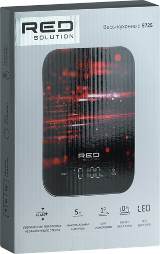 Весы кухонные RED SOLUTION напряжение 3В, 2хААА, Арт. SM725, детальное фото