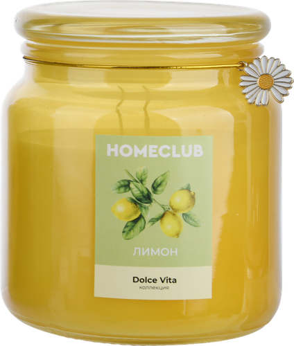 Свеча HOMECLUB Dolce vita, 10х11см, стекло, Арт. OC123, вид