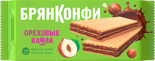 Вафли БРЯНКОНФИ Ореховые, 190г, детальное фото