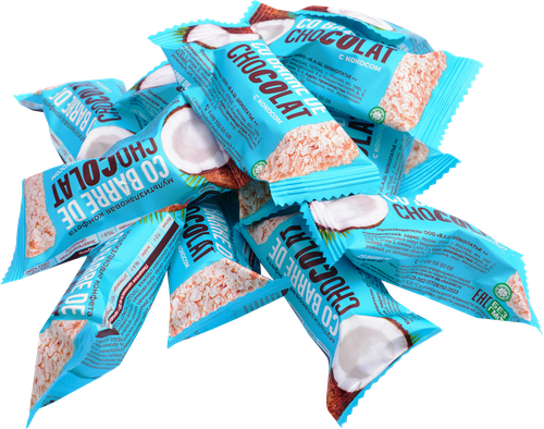 Конфеты CO BARRE DE CHOCOLAT Мультизлаковые с кокосом, весовые, детальное фото
