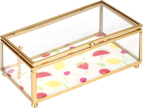 Шкатулка HOMECLUB Dolce vita, 18х10х6см, стекло, металл, Арт. CS98, изображение