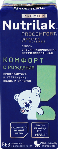 Смесь готовая NUTRILAK Premium Procomfort, с 0 месяцев, 200мл, картинка