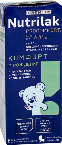 Смесь готовая NUTRILAK Premium Procomfort, с 0 месяцев, 200мл, картинка