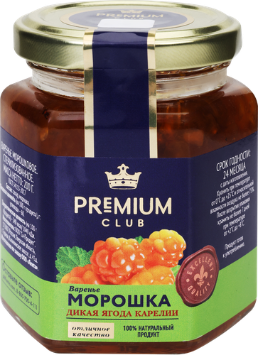 Варенье PREMIUM CLUB Морошка, 200г, фото