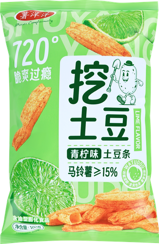 Чипсы картофельные YAM CHIPS со вкусом лайма, 102г, детальное фото