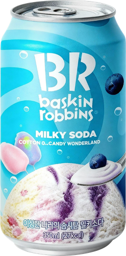 Напиток BASKIN ROBBINS Milky Soda cotton candy wonderland газированный, 0.35л, детальное фото