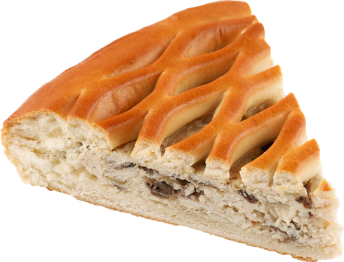 Пирог с курицей и грибами, 175г, крупный план