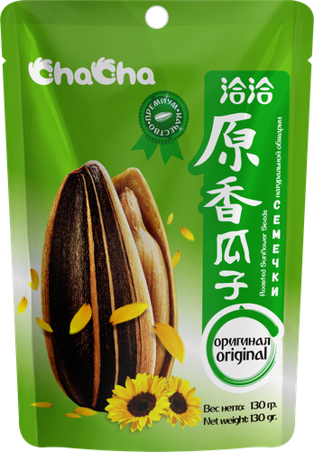 Семечки CHACHA натуральной обжарки без вкусовых добавок, 130г, изображение