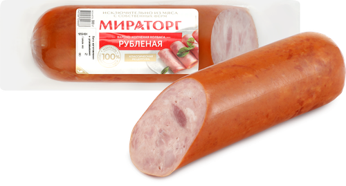Колбаса копчено-вареная МИРАТОРГ Рубленая, 300г, картинка
