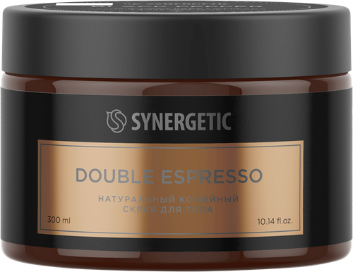 Скраб для тела SYNERGETIC Двойной эспрессо, 300мл, фотография