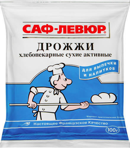 Дрожжи хлебопекарные САФ Левюр активные, 100г, изображение