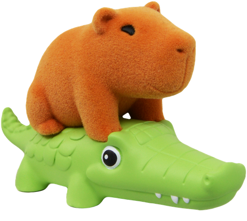 Игрушка ЛЕНТА Капибарчик, флоковая, изображение