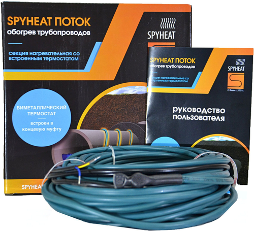 Секция для обогрева кабельная SPYHEAT ПОТОК SHFD 13-55 Вт 6 м, картинка