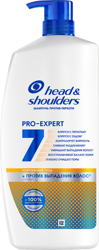 Шампунь HEAD&SHOULDERS 7в1 Против выпадения волос, против перхоти, 800мл, вид