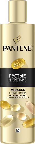 Шампунь-cыворотка PANTENE ProV Miracle Густые и крепкие, 250мл, крупный план
