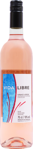 Вино VIDA LIBRE Vinho Verde ординарное розовое сухое, 0.75л