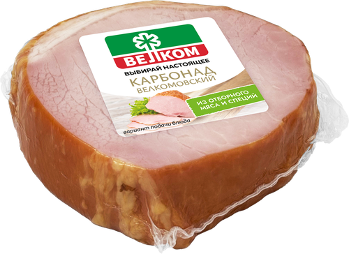 Карбонад копчено-вареный ВЕЛКОМ, 300г, вид