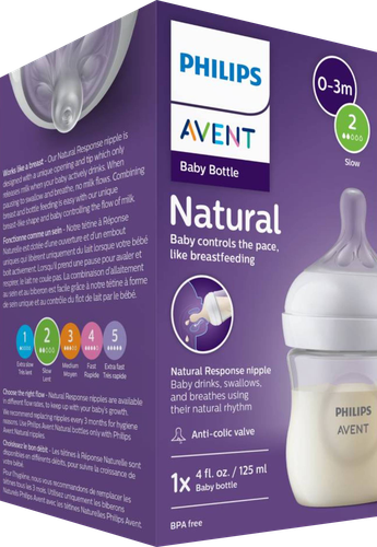Бутылочка для кормления PHILIPS AVENT Natural Response 125мл, пластик, детальное фото
