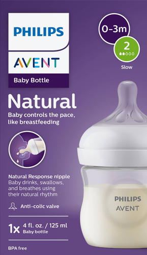 Бутылочка для кормления PHILIPS AVENT Natural Response 125мл, пластик, фотография