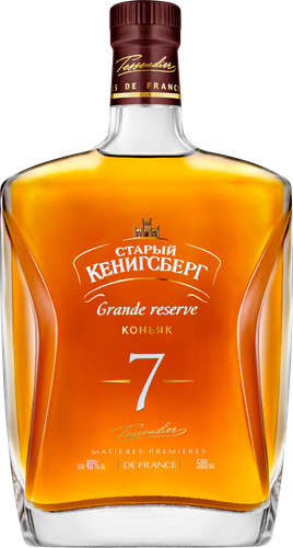 Коньяк СТАРЫЙ КЕНИГСБЕРГ Grande Reserve выдержанный КВ 7 лет 40%, п/у, 0.5л, детальное фото