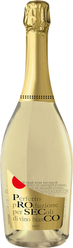 Вино игристое PERFETTO PRODUZIONE PER SECOLI DI VINO BIANCO белое брют, 0.75л, детальное фото