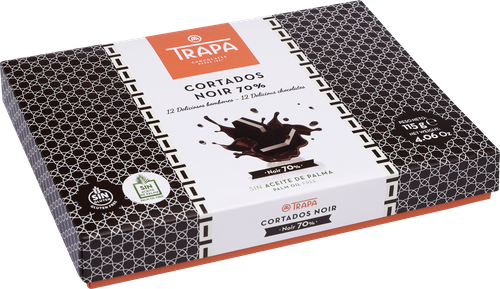 Конфеты шоколадные TRAPA Cortados Noir, 115г, картинка