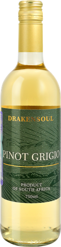 Вино DRAKEN SOUL Pinot Grigio ординарное сортовое белое сухое, 0.75л, картинка