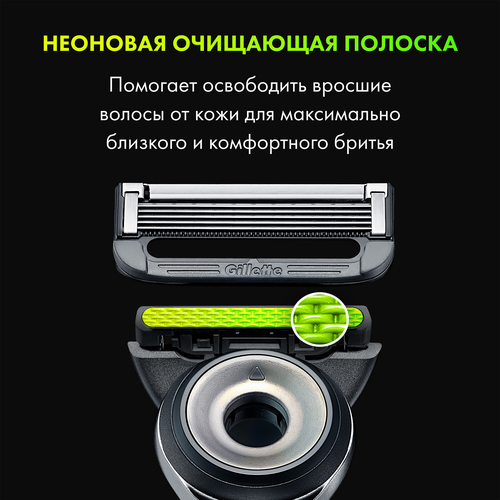 Кассеты сменные для бритья GILLETTE Labs для безопасных бритв, 2шт, картинка