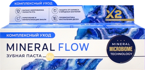Зубная паста PSLAB Mineral flow Комплексный уход, 100г, детальное фото