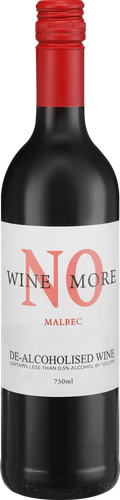 Вино безалкогольное WINE NO MORE Malbec красное полусладкое, 0.75л, изображение