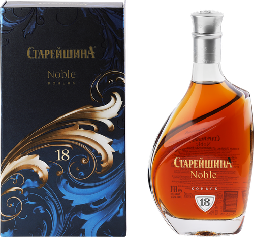 Коньяк СТАРЕЙШИНА Noble старый КС 18 лет 40%, п/у, 0.5л, изображение