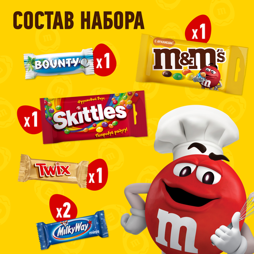 Набор кондитерских изделий M&M'S & FRIENDS Пасхальный Кулич, 141г, крупный план