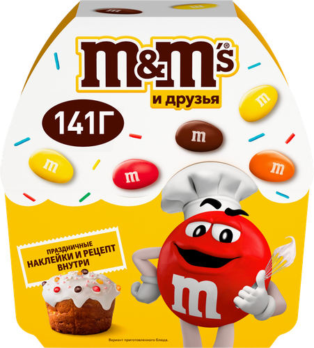 Набор кондитерских изделий M&M'S & FRIENDS Пасхальный Кулич, 141г, фото